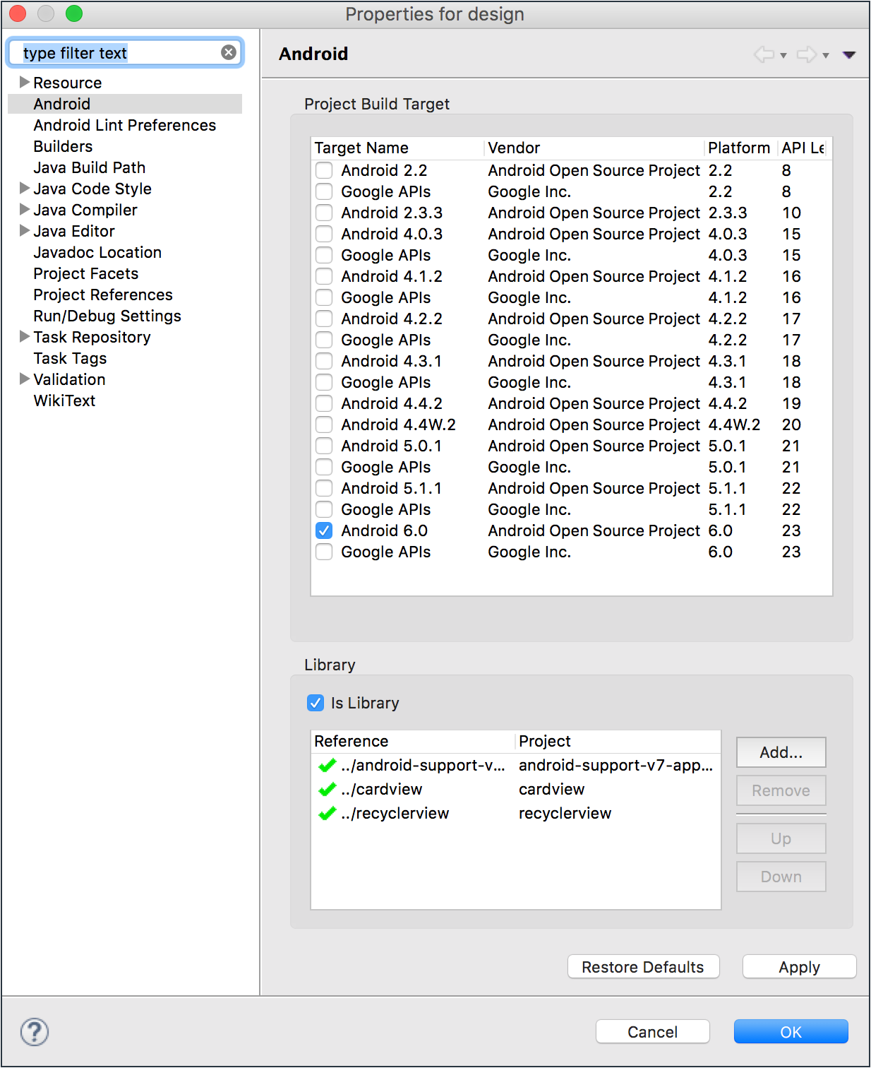 Adding Library dependency